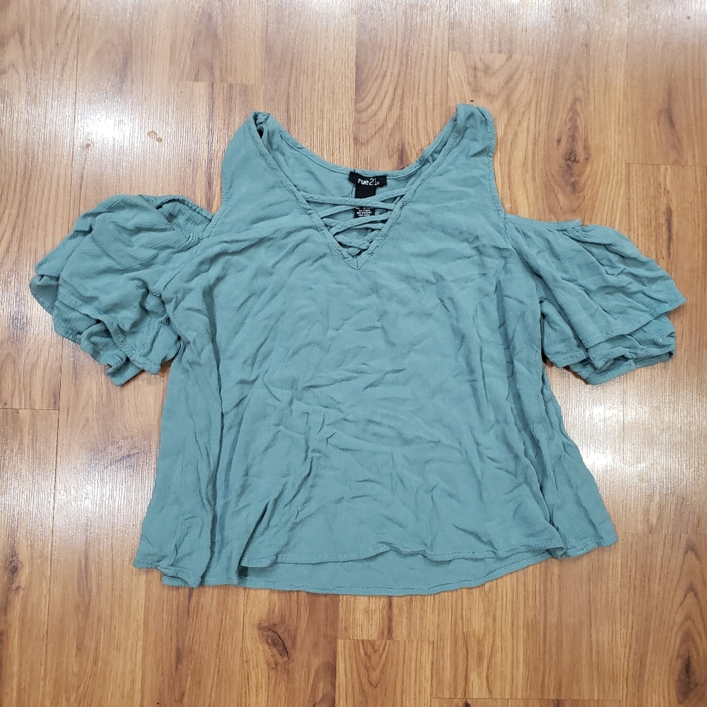 Rue21 open-shoulder blouse